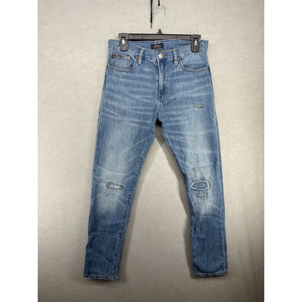Polo Ralph Lauren RL Original Sullivan Slim Light Wash‎ Denim Blue Jeans Boys 18